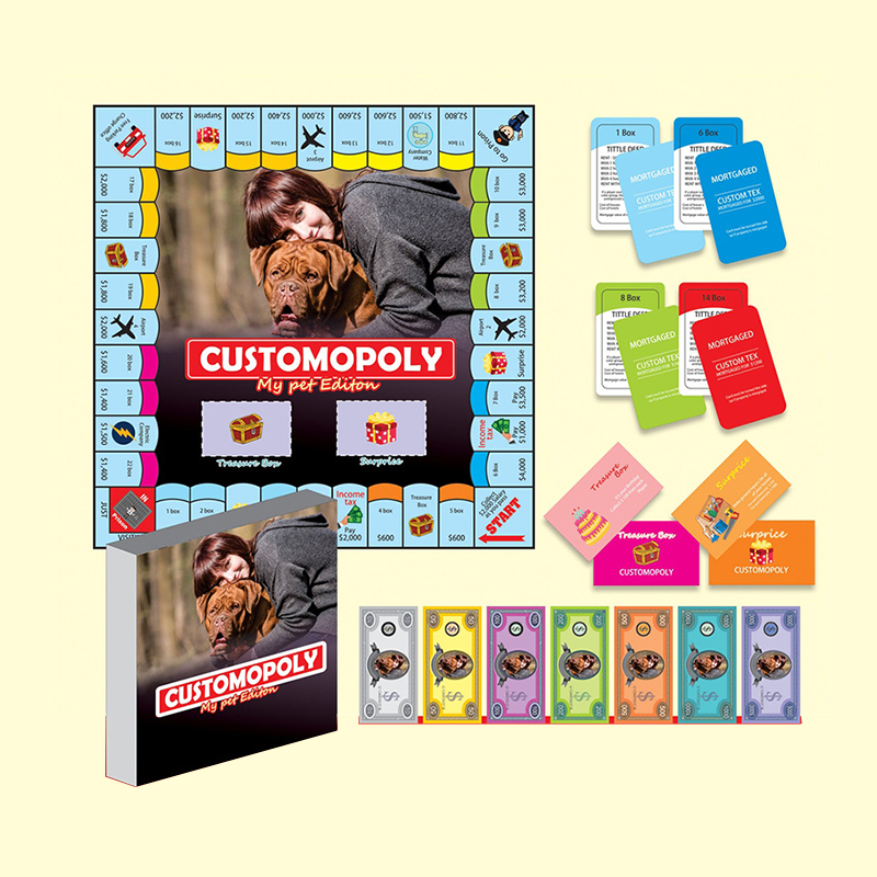 Kundenspezifisches Custompoly-Brettspiel, Großhandel für Spielbretter, Hersteller von Brettspielen