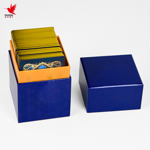 Individuell bedruckte Oracle-Tarotdecks mit goldvergoldetem Rand, Spielkarten, personalisierte Tarotkarten aus Kunststoff mit individuellem Logo