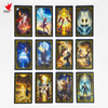 Individuell bedruckte Oracle-Tarotdecks mit goldvergoldetem Rand, Spielkarten, personalisierte Tarotkarten aus Kunststoff mit individuellem Logo