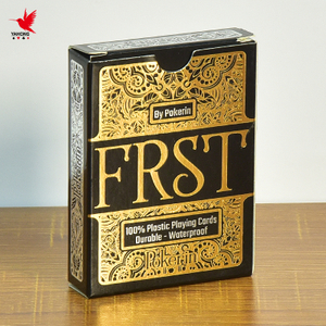 Individueller Druck von 100 % langlebigen, wasserdichten Pokerkarten aus Kunststoff